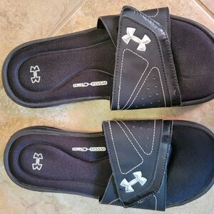 Under Armour Black Slide Sandals